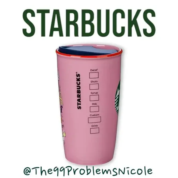 Starbucks Disney Epcot Porcelain Tumbler and Ornament Set